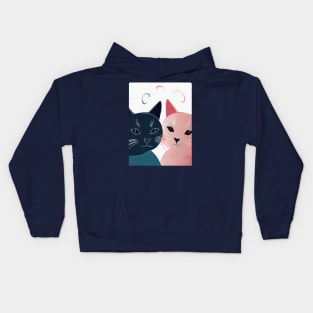 Two lovely cats Kids Hoodie